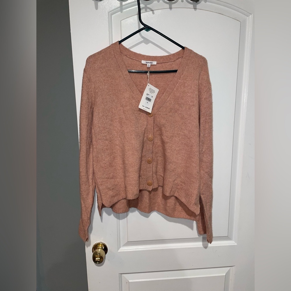 New! Splendid Cashmere blend Cardigan 🧡 XL NWT! - Picture 4 of 8